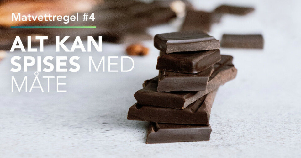 Matvettregel #4 – Alt kan spises med måte