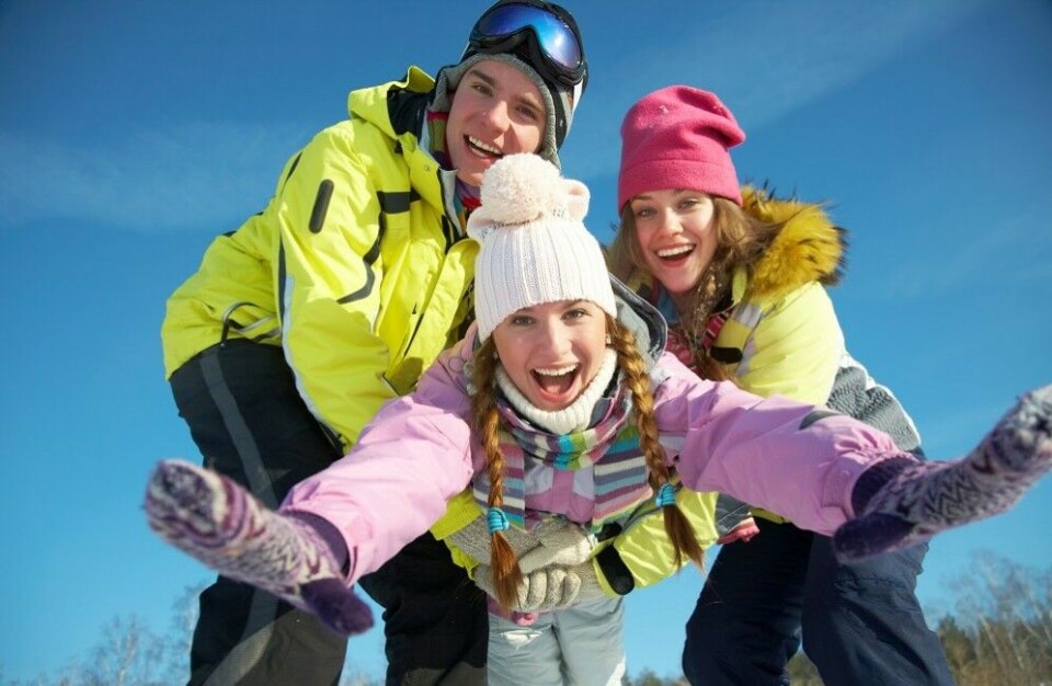 Lek i snøen kan også være trening