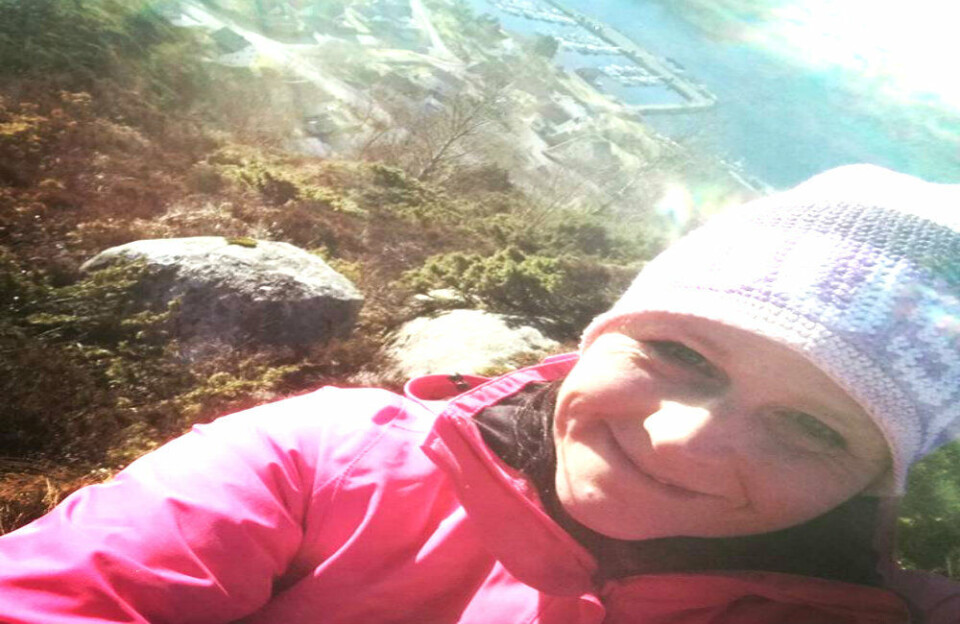 En lykkelig Nordfjording, på tur! En lykkelig Nordfjording, på tur!