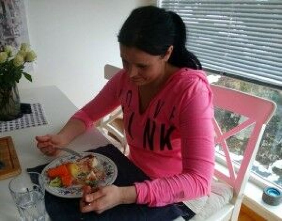 Heldiggriser, er vi… som kan spise oss stappmett til middag! Heldiggriser, er vi… som kan spise oss stappmett til middag!
