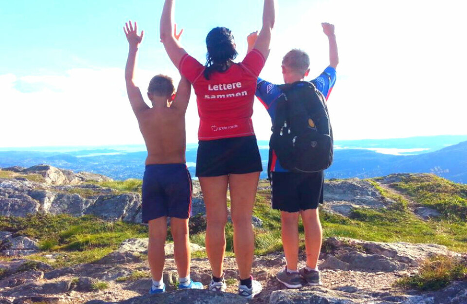 Såå deilig – på toppen av fjellet! Såå deilig – på toppen av fjellet!