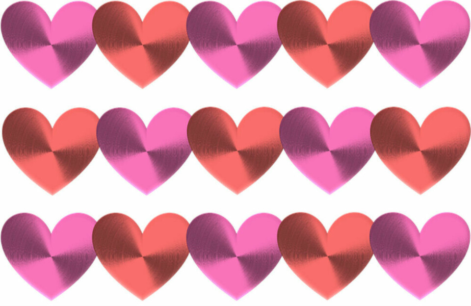 Hjerter i fleng.. symbolet på kjærlighet:)