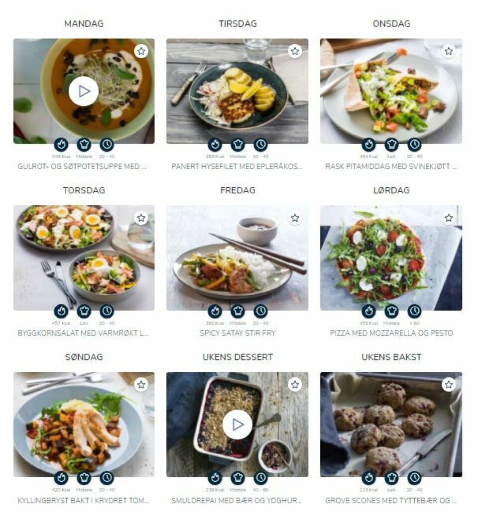 MIDDAGSTIPS: Vi hjelper deg med middagsplanleggingen. MIDDAGSTIPS: Vi hjelper deg med middagsplanleggingen.