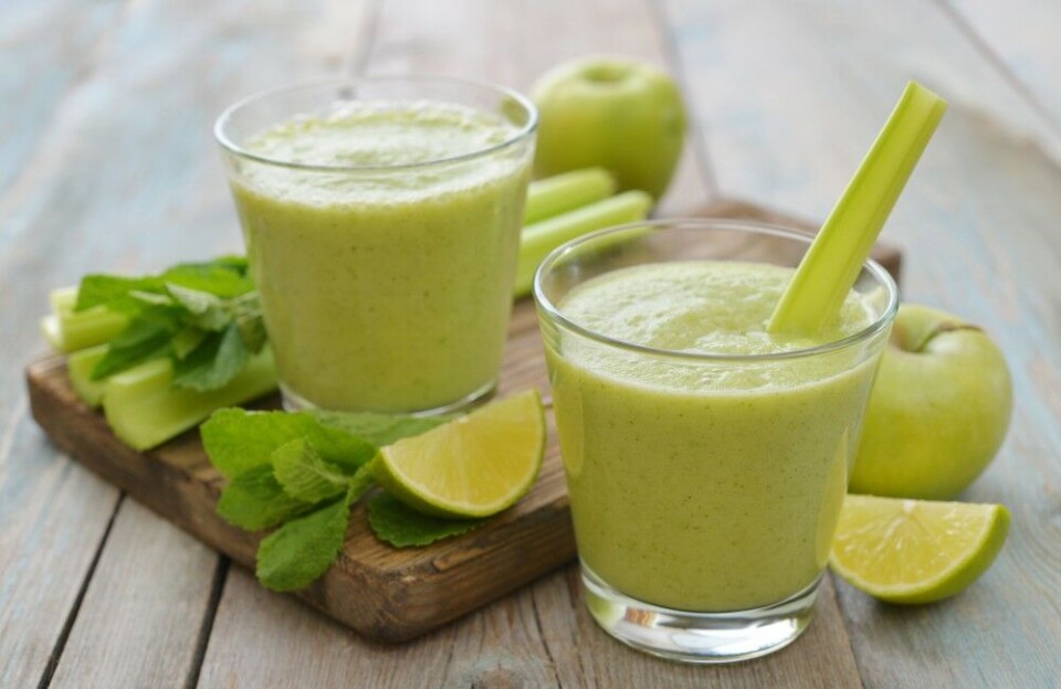 TIPS: Smoothie trenger ikke bare bestå av frukt og bær – prøv gjerne med grønnsaker også – smakfullt, fargerikt og næringsrikt!