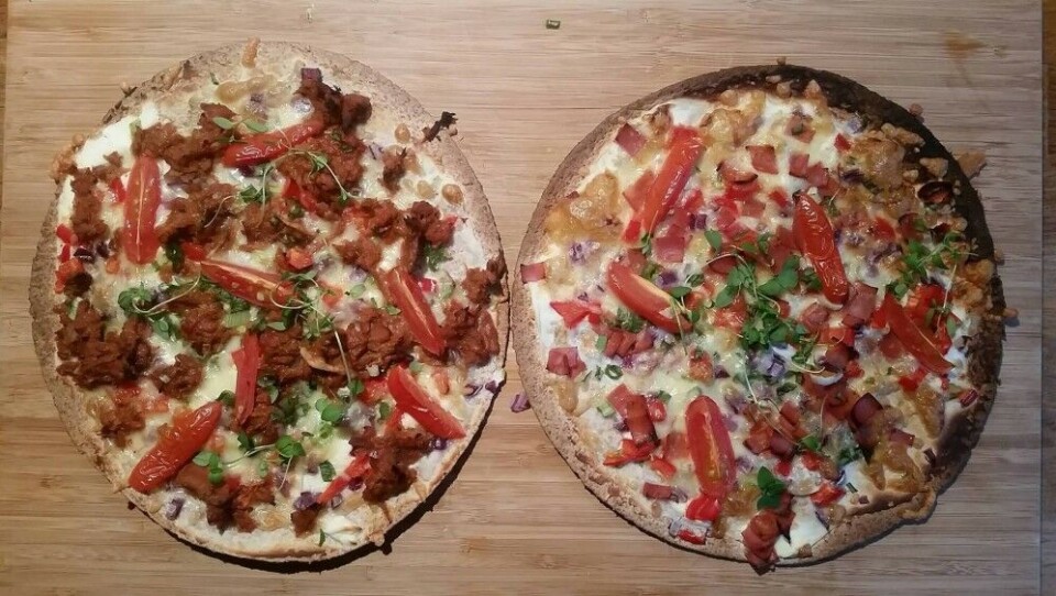Hvit tortillapizza